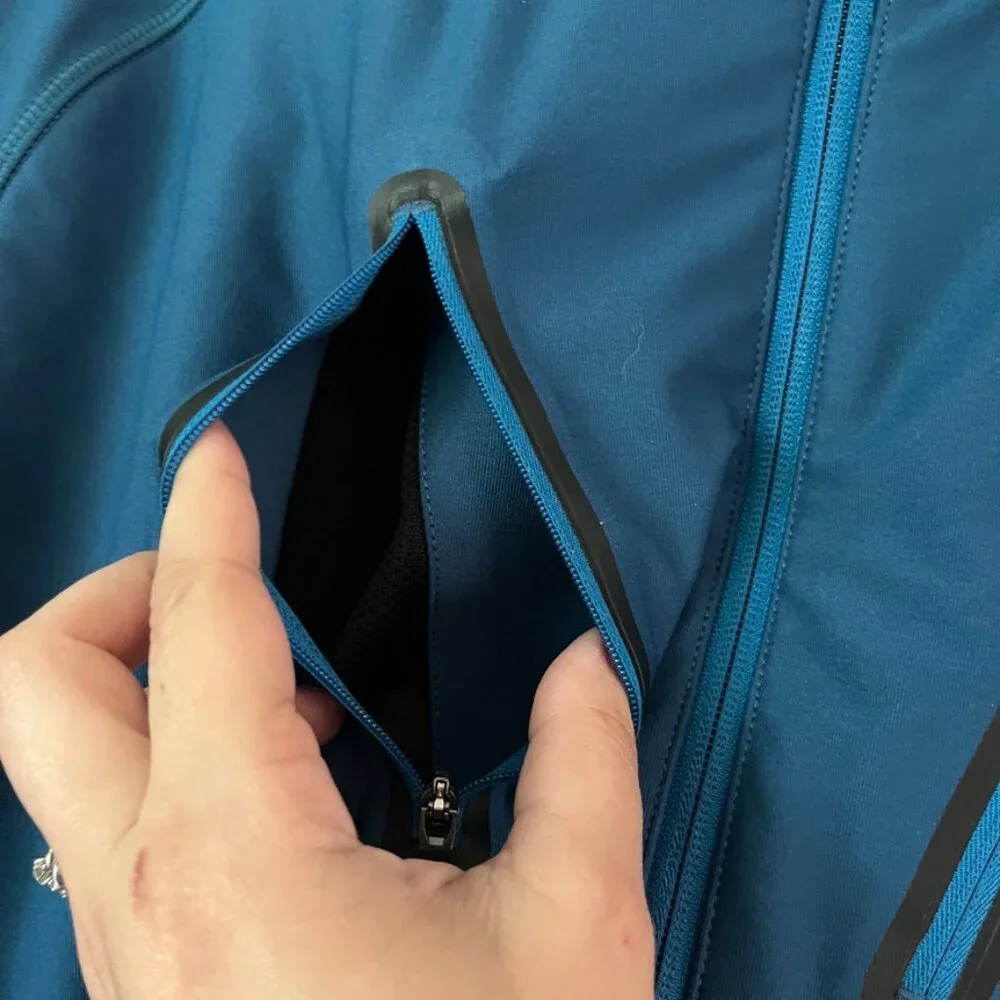 Eddie‎ Bauer Jacket Size XL Mens Teal Blue Motion Full Zip Freedry Activewear